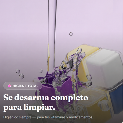 Organizador de pastillas cúbico