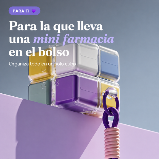 Organizador de pastillas cúbico